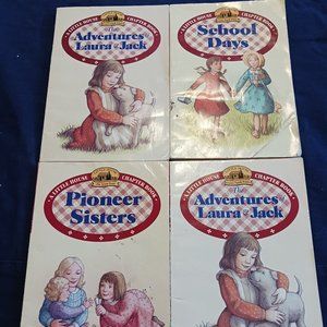Bundle of 4 Little House Laura Ingalls Wilder Chapter Books